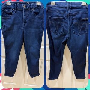 Seven 7 High Rise Ankle Skinny Cropped Stretch 12 Denim Jeans